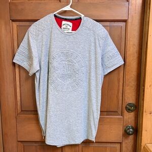 Gray Amsterdam Embroidered Men's Shirt Size XXL